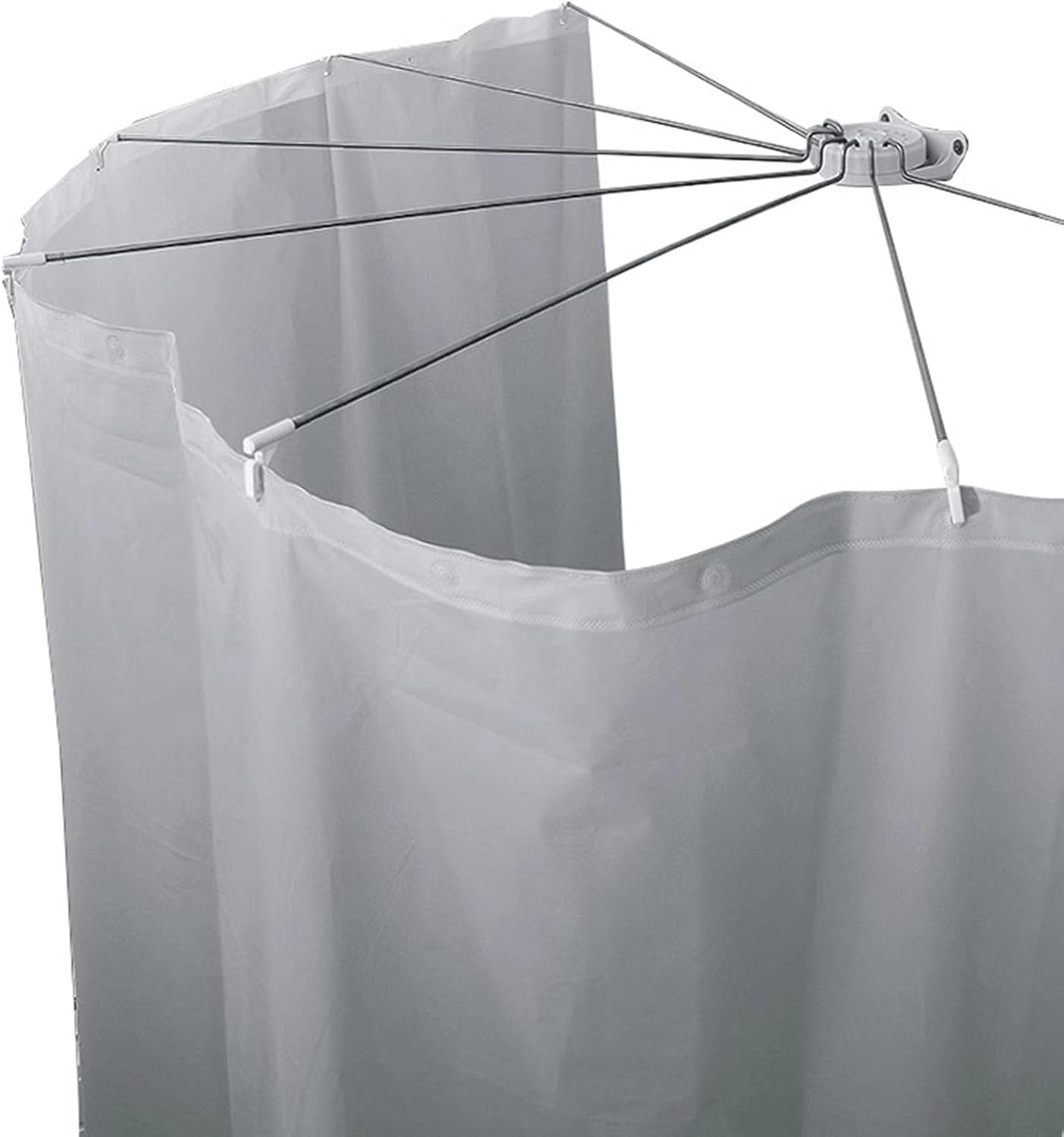 Folding Shower Cubicle Shower Curtain Rods Curtain Rail Without Drilling Folding Bathtub Wall Mounted Folding Shower Enclosure Bathroom Space Saving,Gray