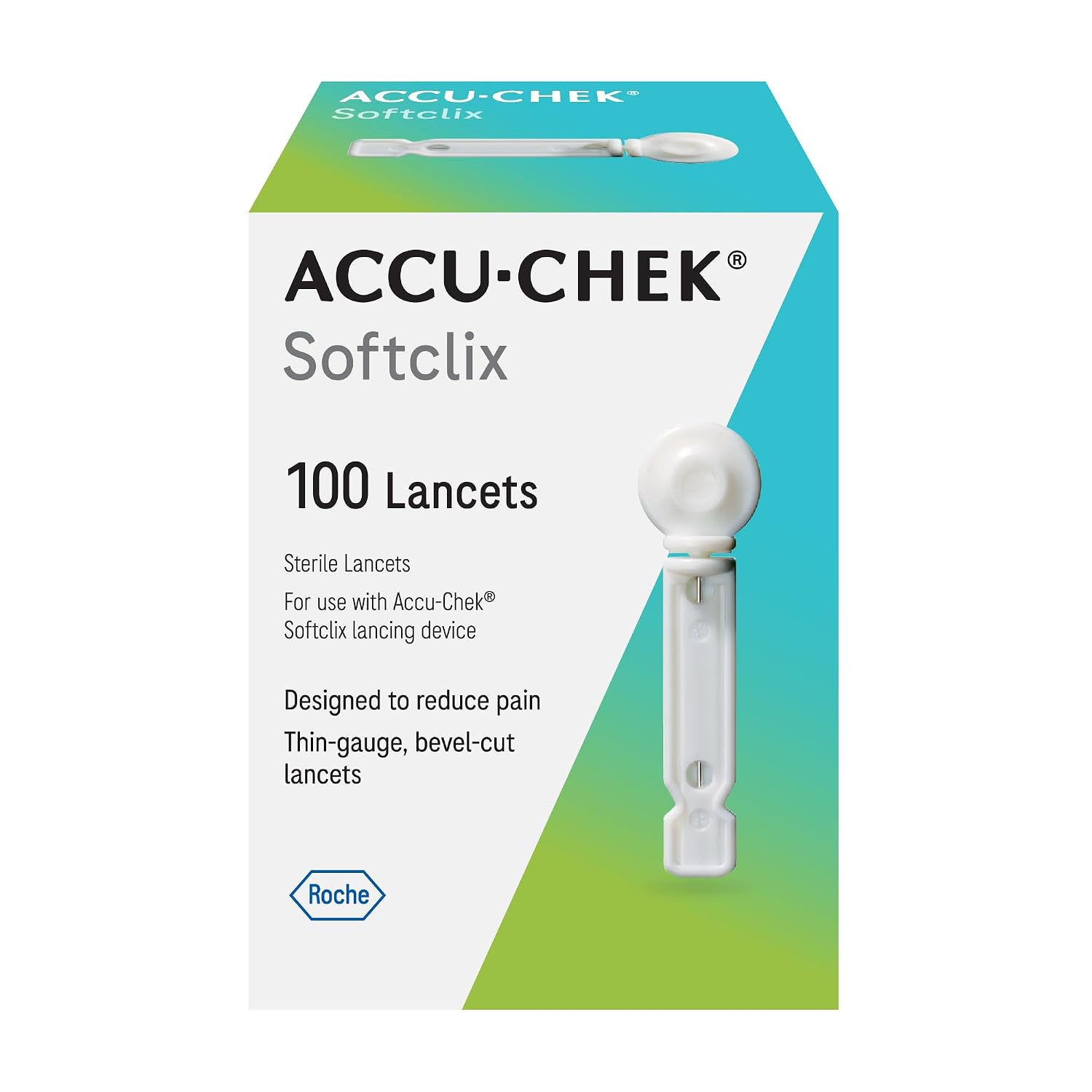 Accu-Chek Softclix Diabetes Lancets, Pack of 100 | Diabetic Blood Glucose Testing