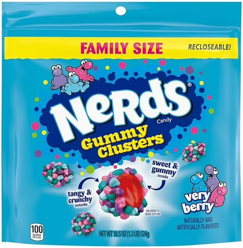 Nerds Gummy Clusters Very Berry 18.50 oz (524g)
