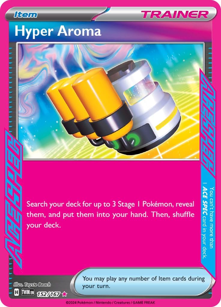 Pokemon Hyper Aroma 152/167 Twilight Masquerade Ace Spec Card
