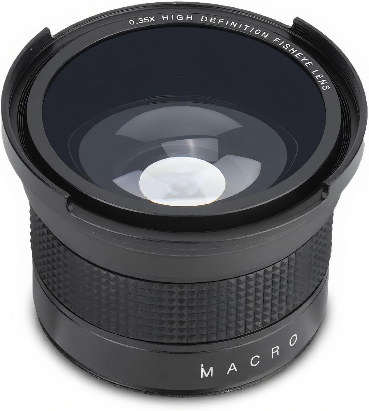 58MM 0.35X Fisheye Super Wide Angle Lens for SLR and DSLR Cameras - Compatible with 58mm Lenses - Black