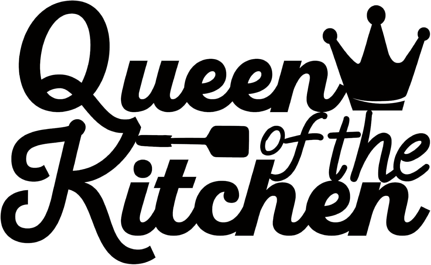 Kitchen Wall Art Decor,Black Kitchen Queen Metal Sign for Kitchen Decoration, Metal Rustic Farmhouse Kitchen Decor Hanging Decorative