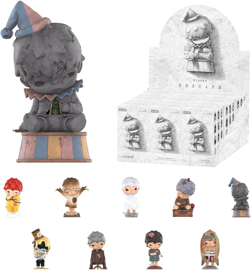POP MART HIRONO Reshape Series Figures Whole Set(9Boxes) 2.5 inches Articulated Character Premium Design gifts for women Fan-Favorite blind box Collectible Toy Art Toy Action Figure