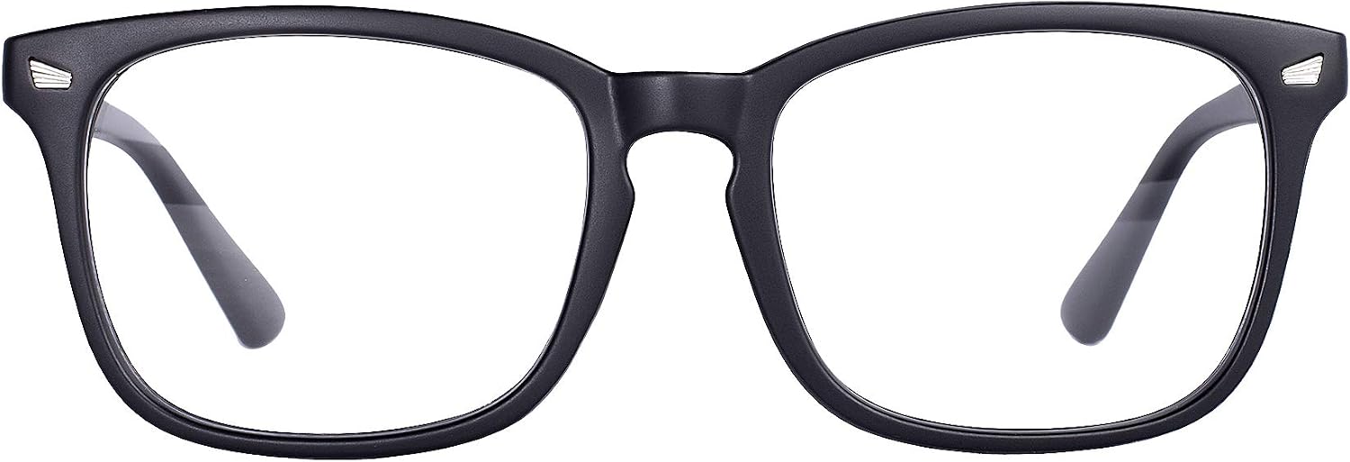 MAXJULI Blue Light Blocking Glasses,Computer Reading/Gaming/TV/Phones Glasses for Women Men(Matt Black)