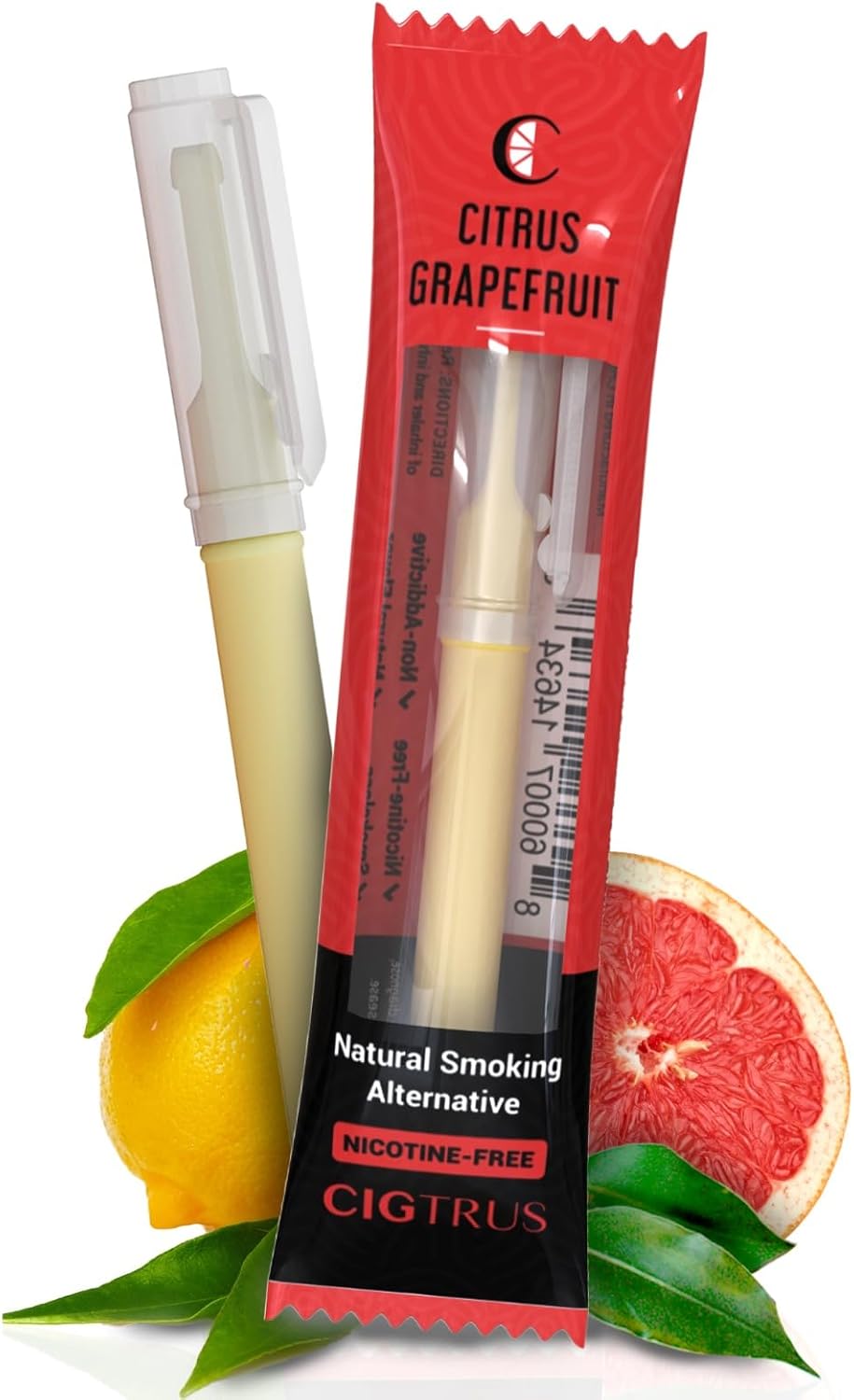 Natural Nicotine-Free & Tobacco-Free Smoking Alternative - Non-Electric Craving Relief, Quit Smoking Aid with Cigtrus (Citrus Grapefruit)