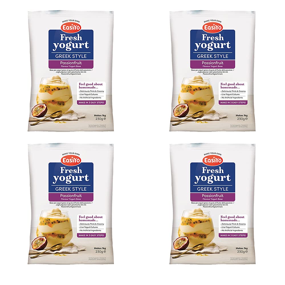 Easiyo Greek & Passionfruit Premium Yoghurt Mix 230g (Pack of 2)