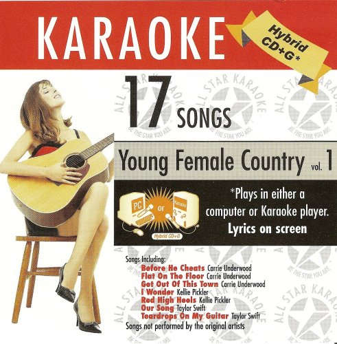 ASK-1552 Country Young Female Country, Vol. 1; Carrie Underwood, Kellie Pickler & Taylor Swift