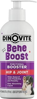 Dinovite BeneBoost Hip & Joint Liquid Food Topper for Dogs - Glucosamine Supplement - Joint Mobility Meal Topper - 16 oz