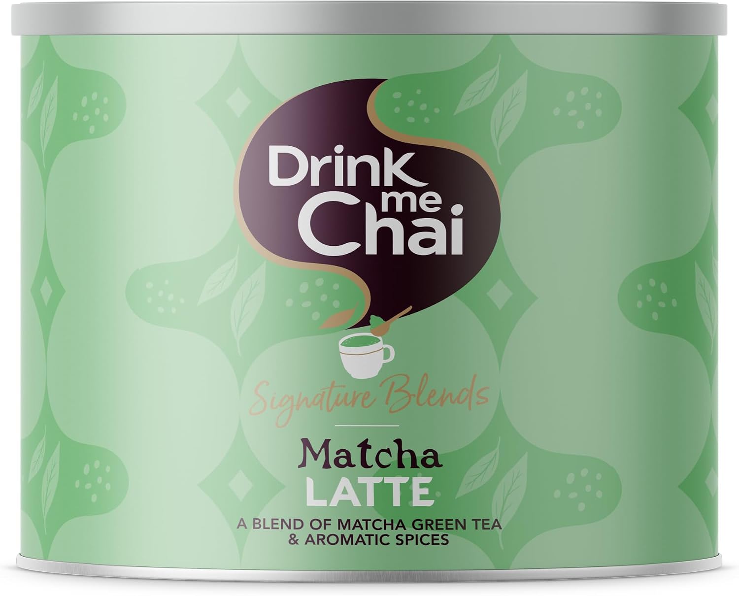 Drink Me Chai Signature Blends Matcha Latte 1kg (Pack of 1) Just Add Milk | Made with Authentic & Aromatic Spices & Matcha Green Tea Powder | 50 Servings