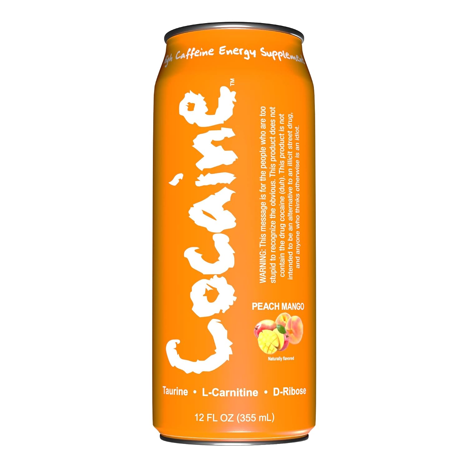 Energy Drink - Highly Caffeinated Energy Supplement (12 Pack) - 280 Mg Caffeine And Vitamins In Each 12oz Can - Tasty Peach Mango Flavor To Satisfy Sweet Cravings - The Rush Will Last You All Day!