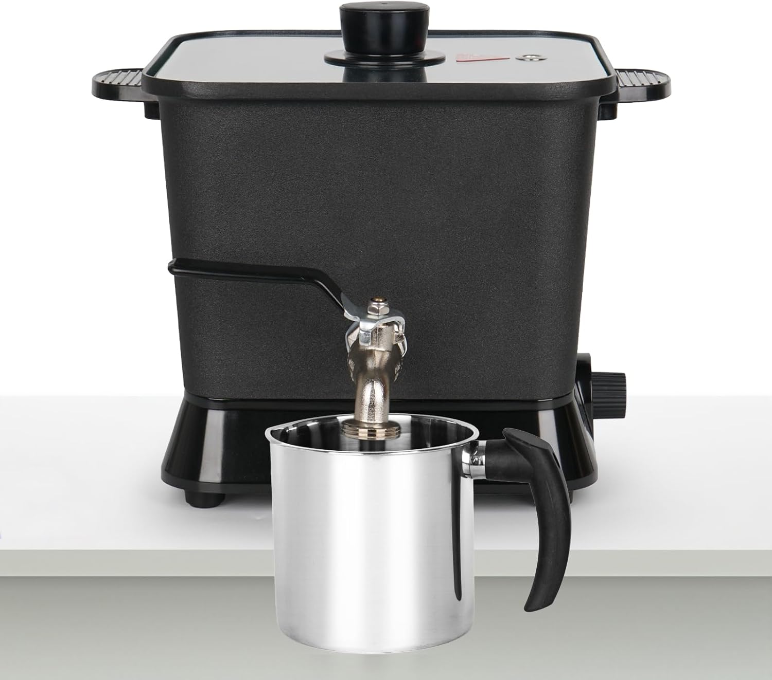 Marvenoria Wax Melter for Candle Making, 4.3L Electric Candle Wax Melting Pot with Pour Spout and 1.2L Pot - UK Plug