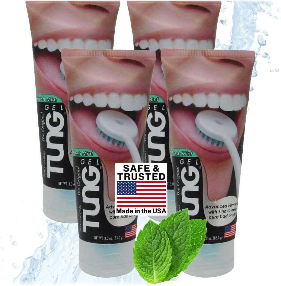 Tung Fresh Mint Tongue Cleaner Gel - Pack of 4