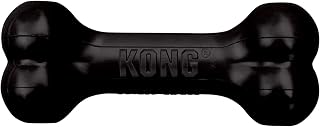 KONG - Extreme Goodie Bone - KONG's Most Durable Natural Rubber Dog Bone for Power Chewers - Black - For Medium Dogs