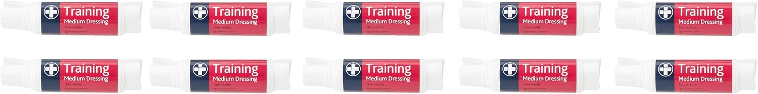 Reliance Medical Medium Non Sterile Training Dressing - Ideal for Ensuring Safe and Training Environments, Perfect for Continous Application, Pack of 10