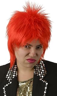 Ziggy Stardust Bowie Red Mullet Costume Wig