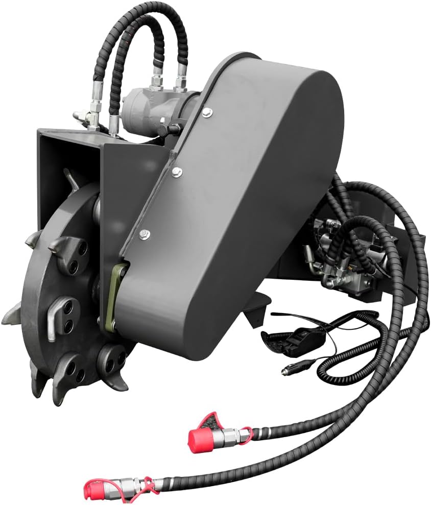 Swing Stump Crusher Attachment for Skid Steer Loaders - Ideal for Landscaping, Farm & Land Clearing - USA Stock