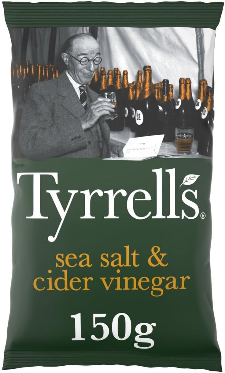 Tyrrells Sea Salt & Cider Vinegar Sharing Crisps 150 g