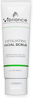 Vibriance Ultra-Gentle Face Scrub, 4 Fl Oz - Exfoliating Face Wash - Unclogs Pores and Renews Skin - Sulfate & Paraben-Free Facial Scrub, Made with Natural Ingredients - For All Skin Types