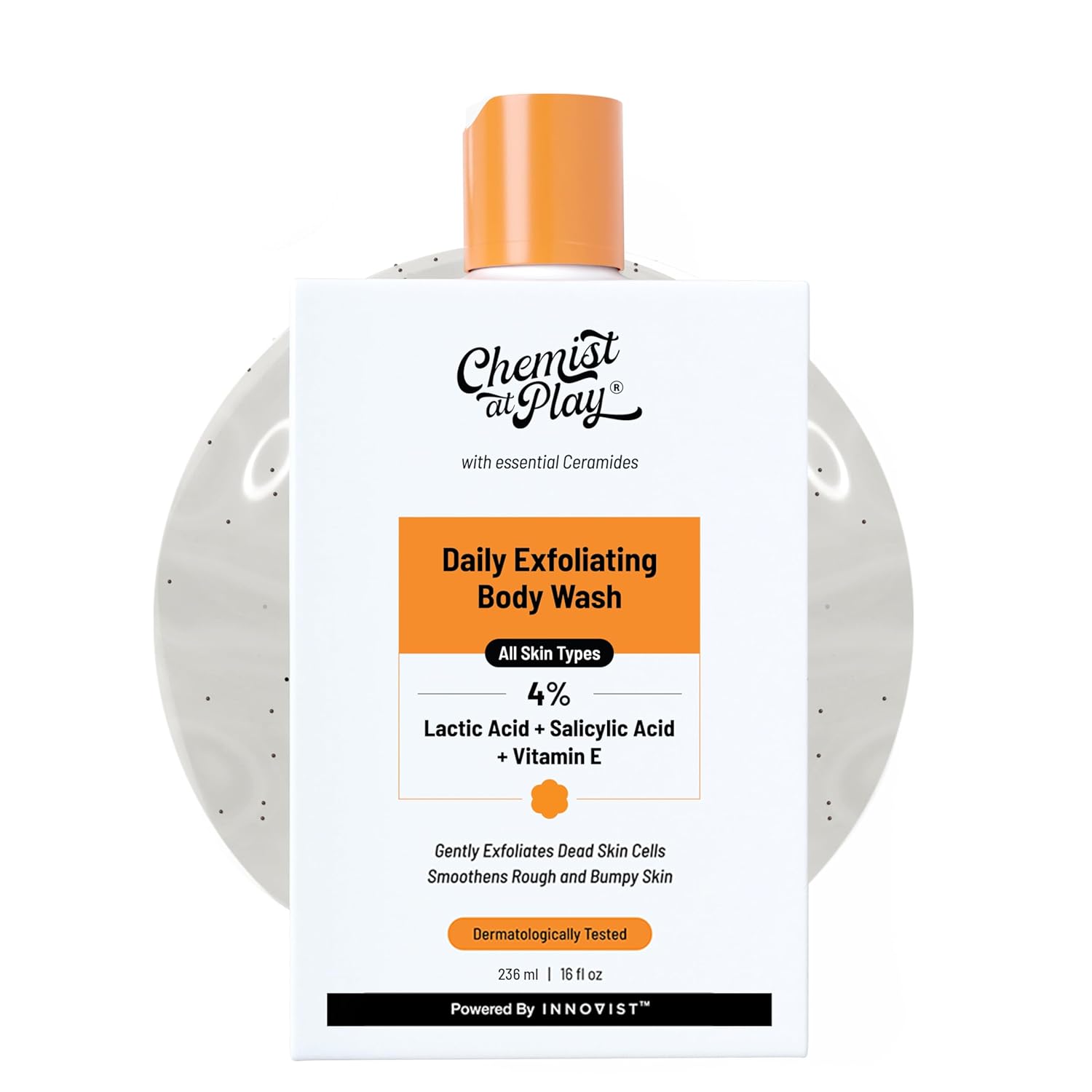 Body Wash Exfoliating For Dry Rough Bumpy Strawberry Skin With 1% Salicylic Acid 2% Lactic Acid And Ceramides For Men And Women (7.9 Ounce)