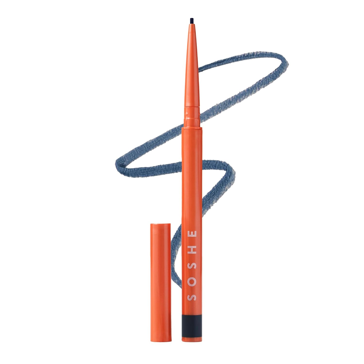 SOSHE Beauty - Waterproof Precision Eyeliner | 1.5mm Smudge-Proof Gel Liner | Easy Refills | Cruelty-Free, Certified Plastic Negative (Memories of Blue - Navy Blue)