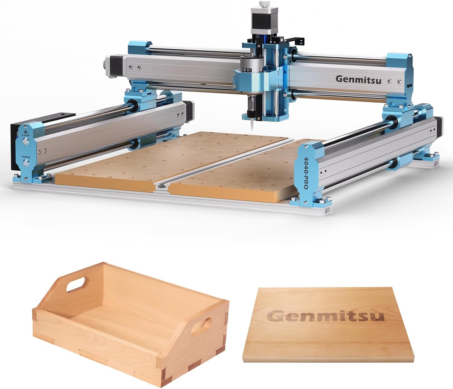 SainSmart Genmitsu 4040-PRO CNC Milling Machine for Wood, Supports 4th-Axis