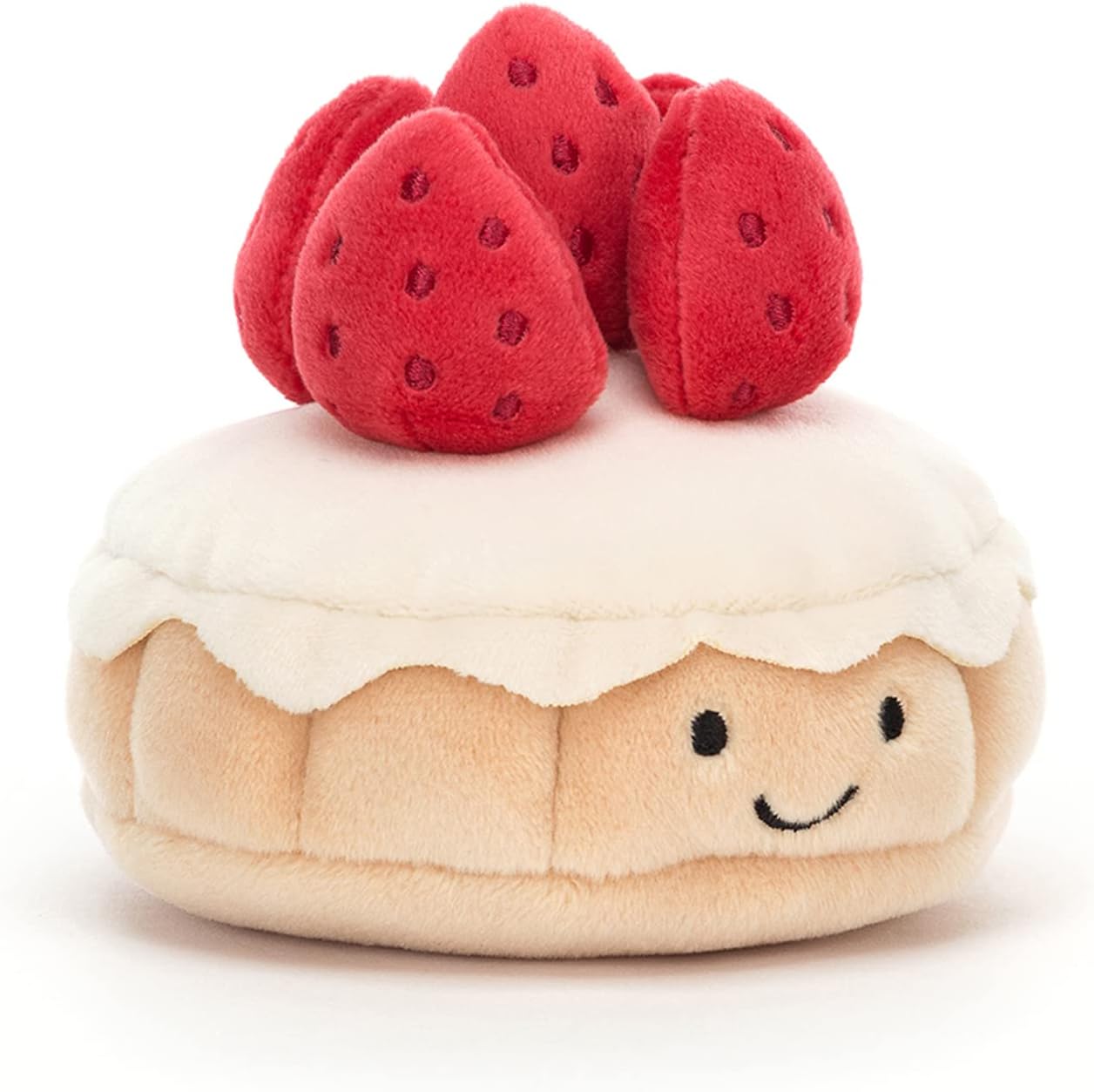 Jellycat Pretty Patisserie Tarte au Fraises Collectable Plush Decoration