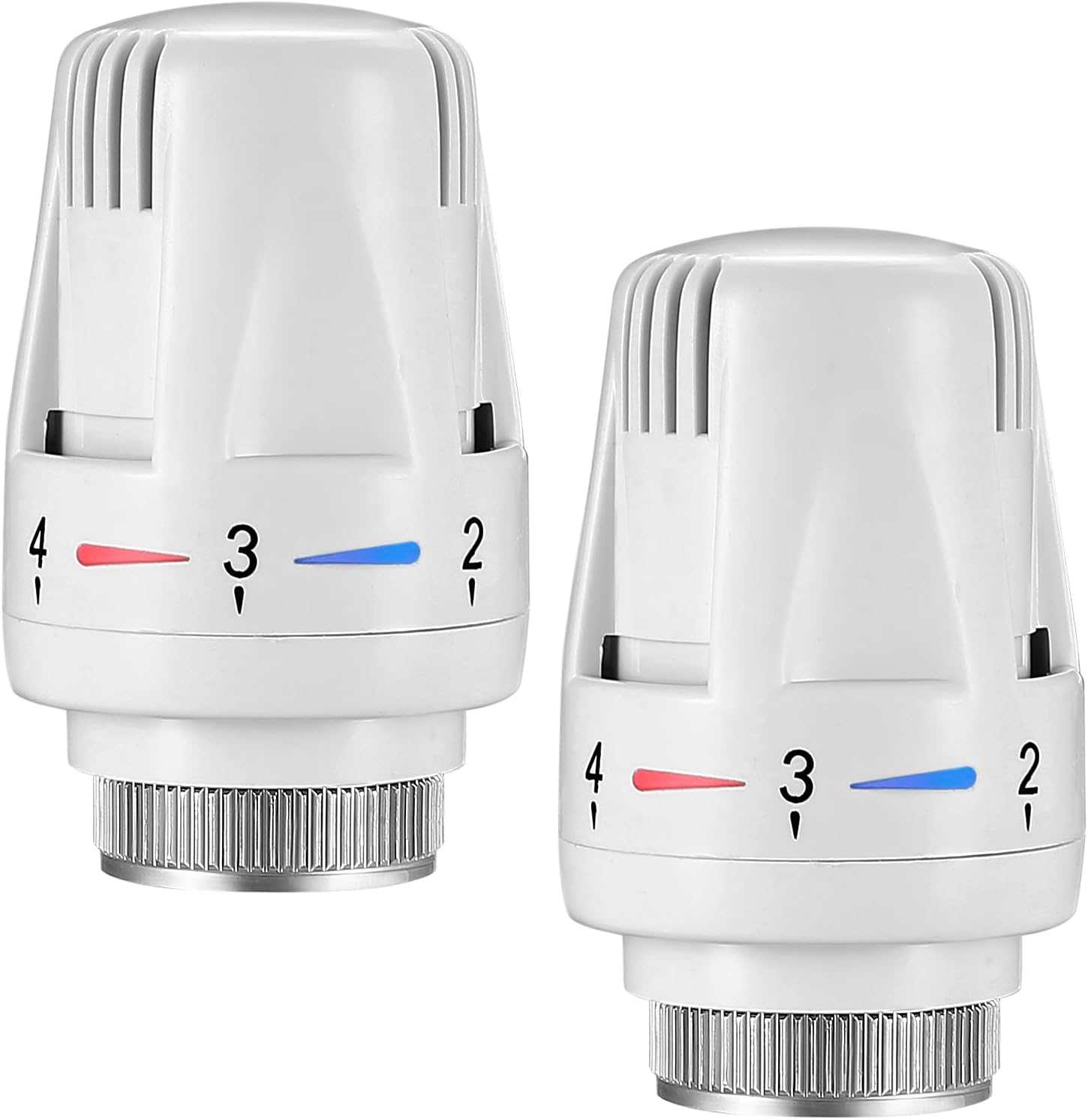 Thermostatic Radiator Head, 2 Pcs TRV Smart Radiator Thermostat Radiator Valve Replacement Head, Thermostatic Radiator Valve Heating System Temperature Control Heads for Home Office (2)