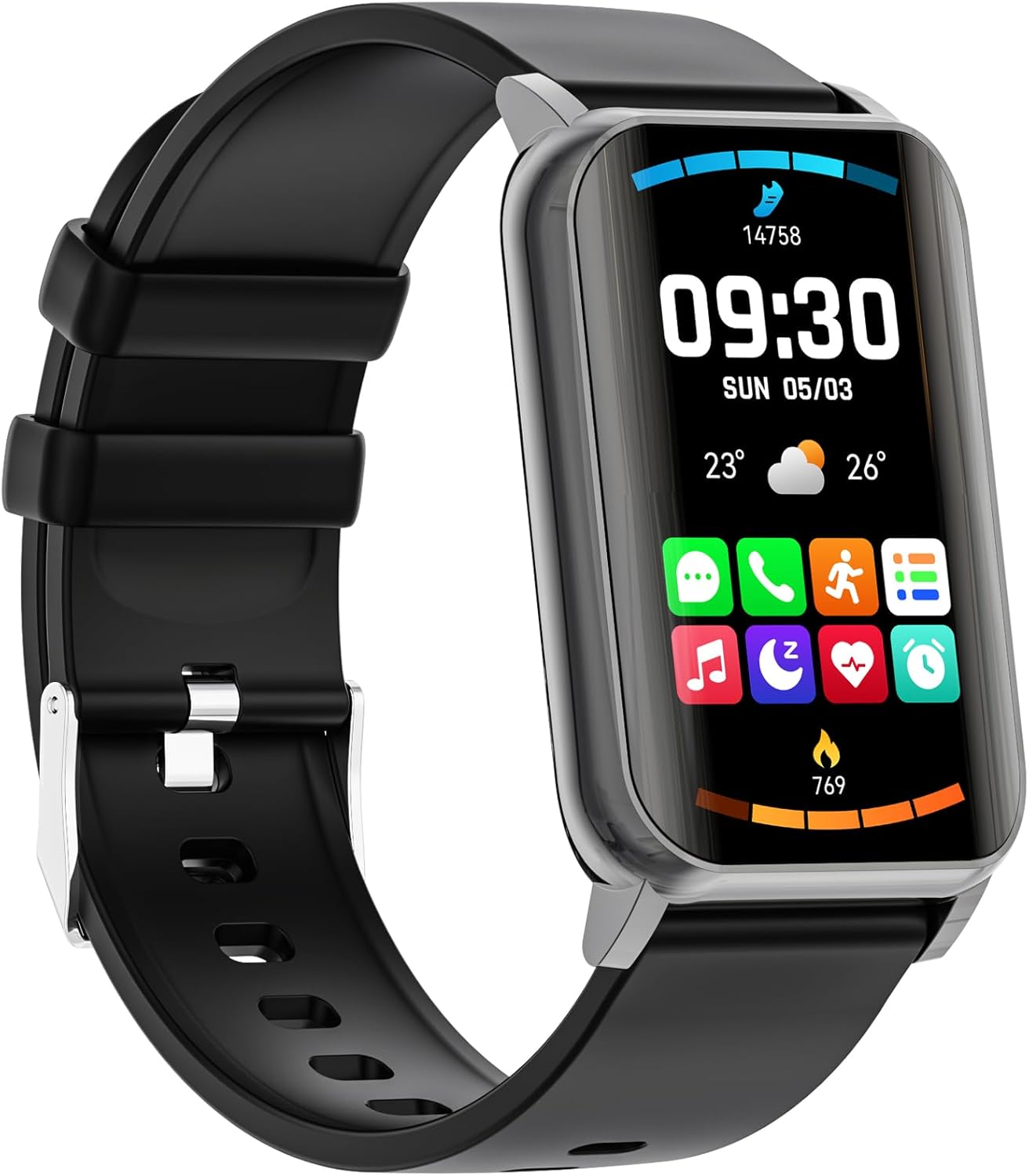 Smart Watch for Men Women (Answer/Make Calls), 1.57" Curved Screen Fitness Tracker IP68 Waterproof with 24/7 Heart Rate/Sleep Monitor, Two Straps Activity Trackers for Android and iPhone