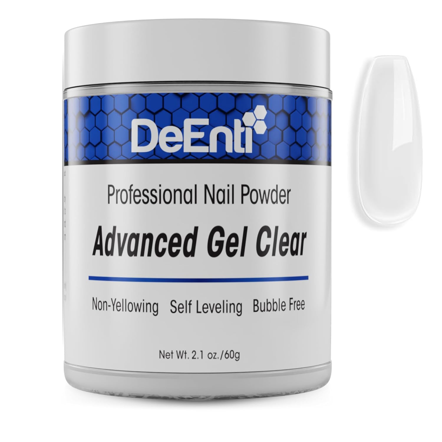 Acrylic Nail Powder, 2oz Crystal Clear Acrylic Powder Dip for Nails, Long Lasting Salon Quality, Bubble Free Professional Manicures, Fake Nails, Carving & Extensions
