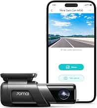 70mai True 2.7K 1944P Dash Cam M500, eMMC Built-in 128GB Storage, Powerful Night Vision with HDR, 170° FOV, 24H Parking Surveillance, Time-Lapse Recording, Built in GPS, ADAS, iOS/Android App Control