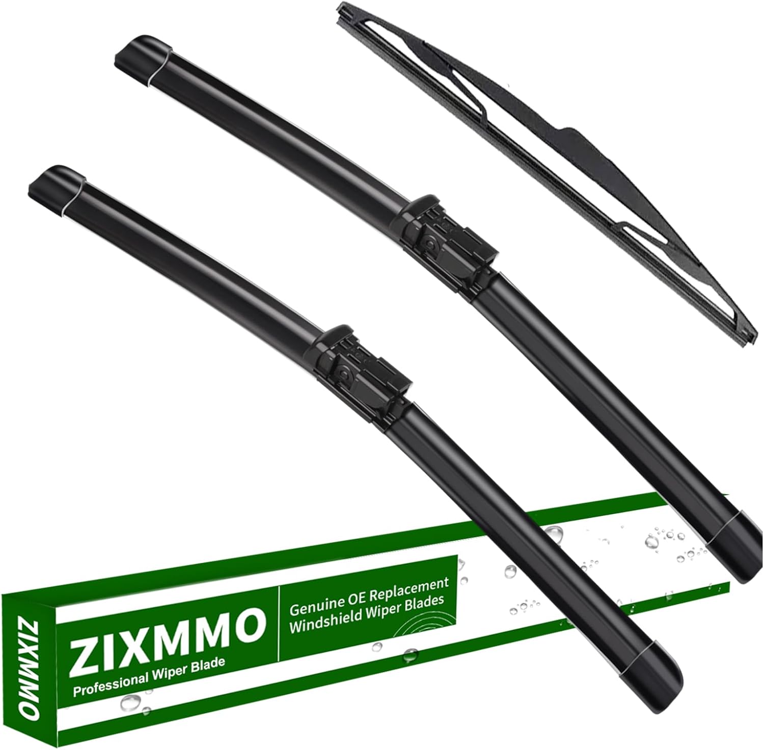 3 Factory Wiper Blades Replacement for Ford Fiesta 2009-2012 2013 2014 2015 2016 2017 2018 2019 Original Equipment Windshield Wiper Blades Set - 26"/15"/12" (Set of 3) Top Lock