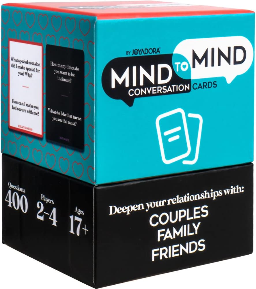 Joyadora 400 Questions for Couples, Family, Friends - Couples Games, Romantic, Couples Card Game, Couples Gift Sets, Love Game, Card Games for Couples Date Night, Relationship Gifts