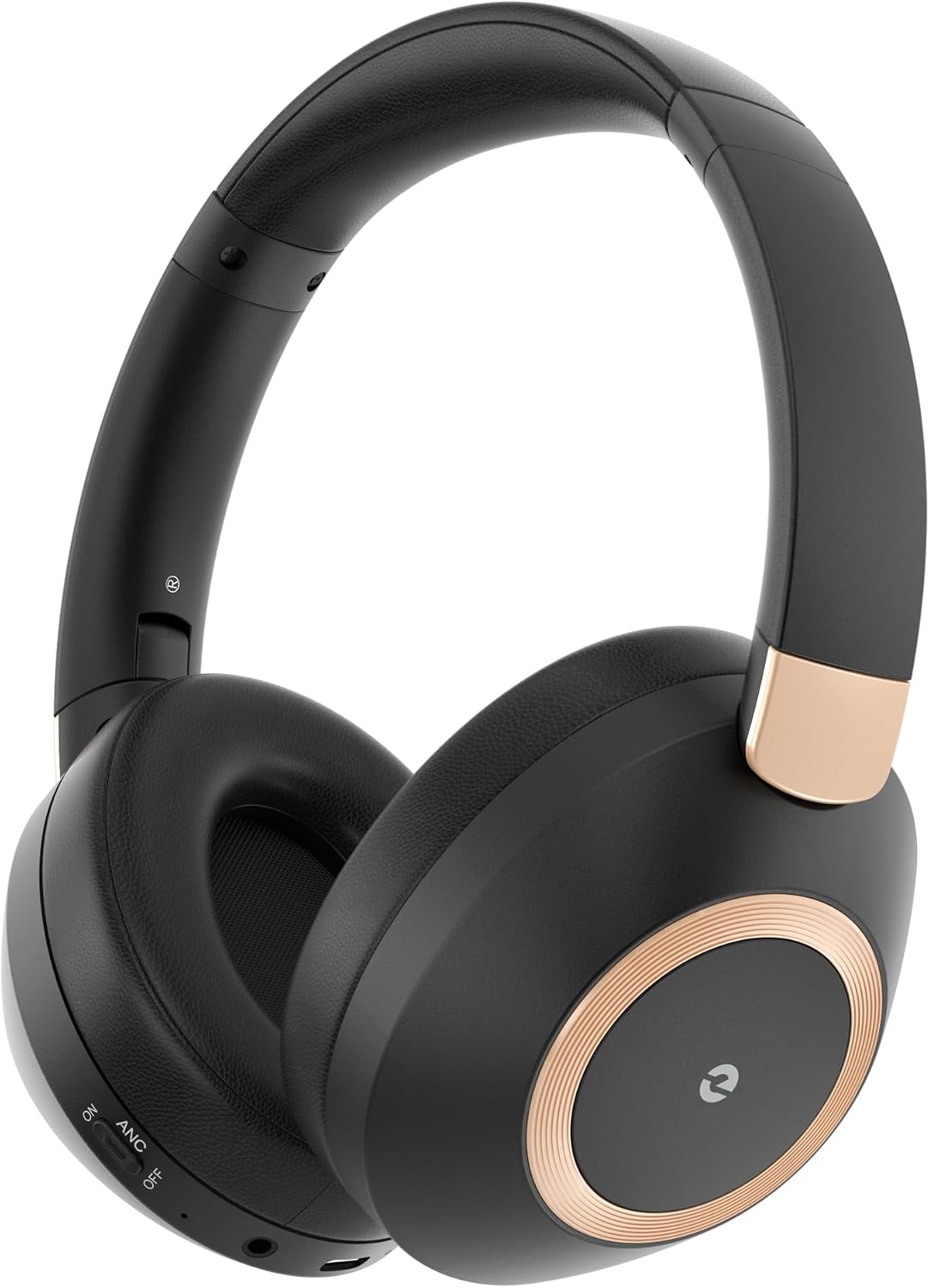 Active Noise Cancelling Headphones, 100H ANC Headphones Wireless (Black)