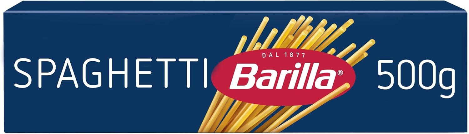 Barilla Spaghetti Pasta, Italian Pasta for Pasta Dishes, Vegan & Vegetarian Friendly, 500g