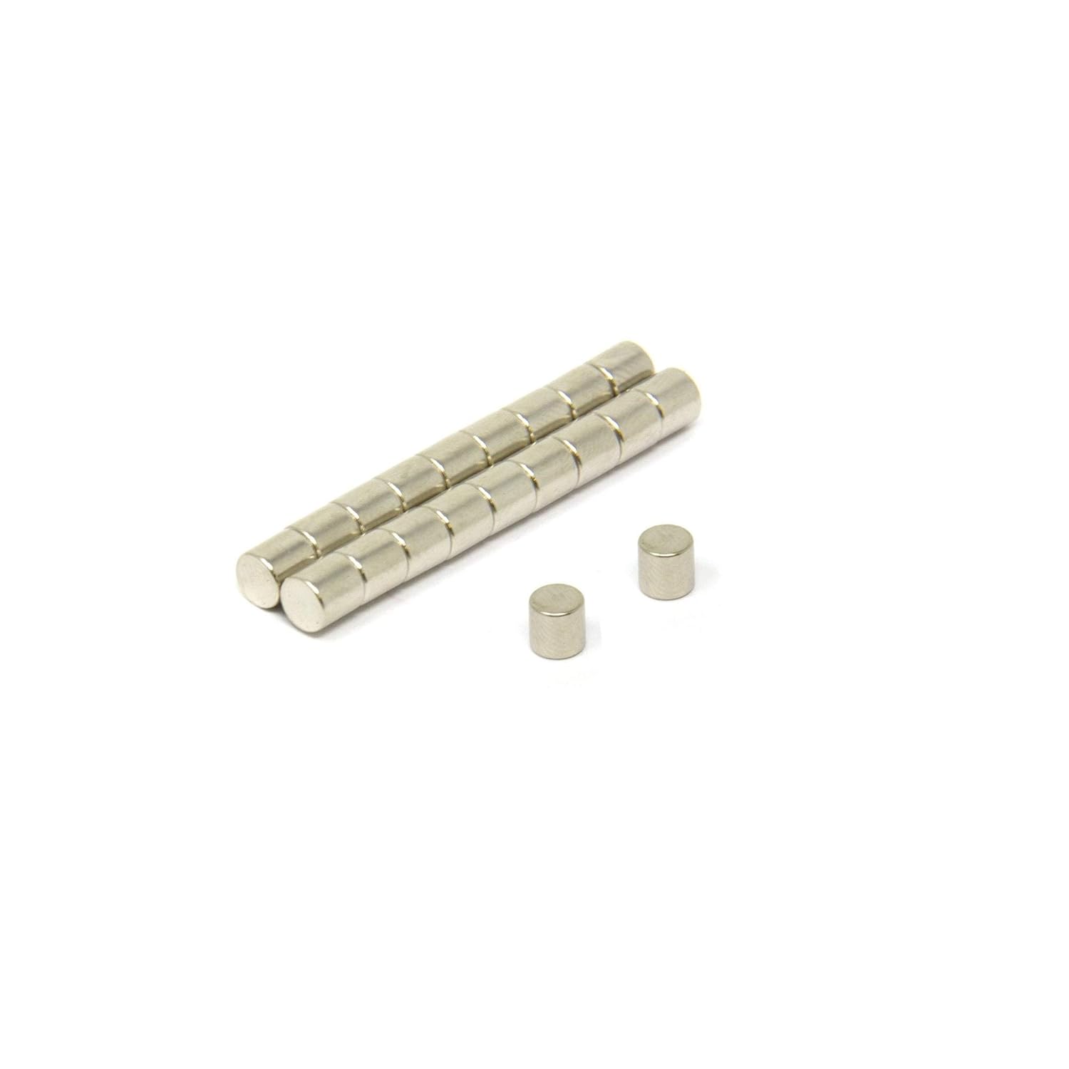 N42 Neodymium Disc Magnet - 3/16 in. Dia x 3/16 in. Thick - 1.98lbs Pull (Pack of 20)