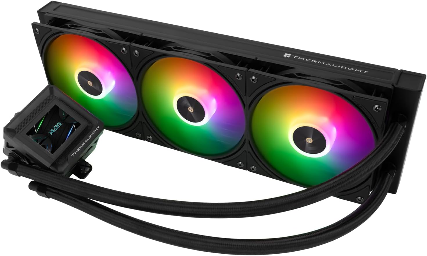 Thermalright FW360 SE ARGB Black CPU AIO,PC 360 Specification Water Cooler System,IPS LCD Screen with 320x240 Resolution,for AM5,Intel LGA1700/1851,CPU Cooler Comes with 2-inch LCD Display
