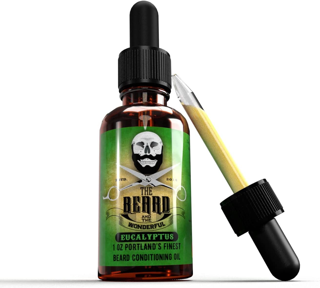 Premium Beard Oil (30ml), Best Facial Hair Oil for a Soft & Healthy Beard, Beard Softener for Men, Beard Growth Oil, Improve Hair Growth, Made with All Natural Ingredients, Eucalyptus
