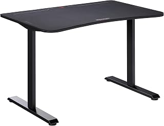 RESPAWN 1048 Gaming Desk - 48in Computer Desk With Mouse Pad, PC Workstation With Cable Management, Home Office Gaming Table - Black