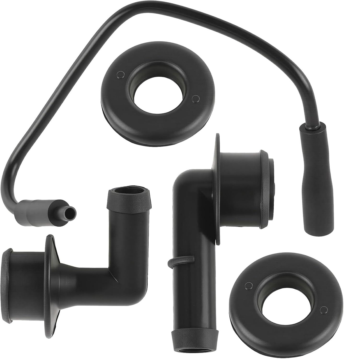 AUTOKAY 53013360AA PCV CCV Vent Valve Elbows Grommet and Crankcase Vent Tube Breather Hose Kit Fit for Jeep Grand Cherokee Wrangler 2000-2004 Cherokee 1997-2001