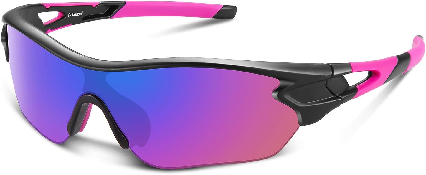 BEACOOL Polarized Sports Sunglasses for Men Women Youth TAC Glasses UV400 Protection Cycling Running Driving Fishing Golf Motorcycle Baseball