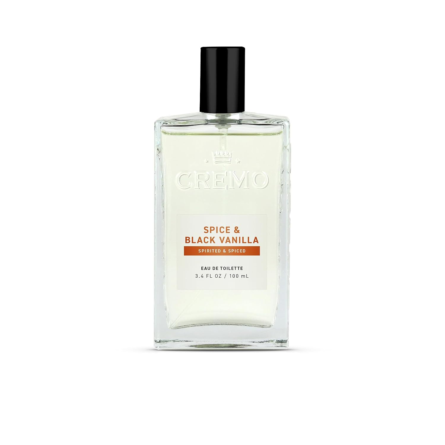 Cremo Cologne For Men - Spice & Black Vanilla Mens Cologne Spray, An Explosion of Vibrant Spices, Dark Woods and Black Vanilla, Multi-Layered Signature Men's Fragrances, 3.4 Fl Oz