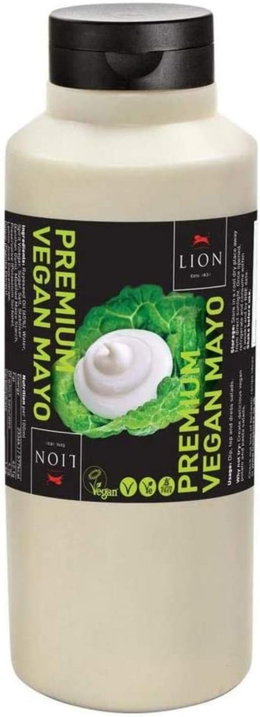 Premium Vegan Mayo - Mayonnaise Squeezy 1 Litre Bottle