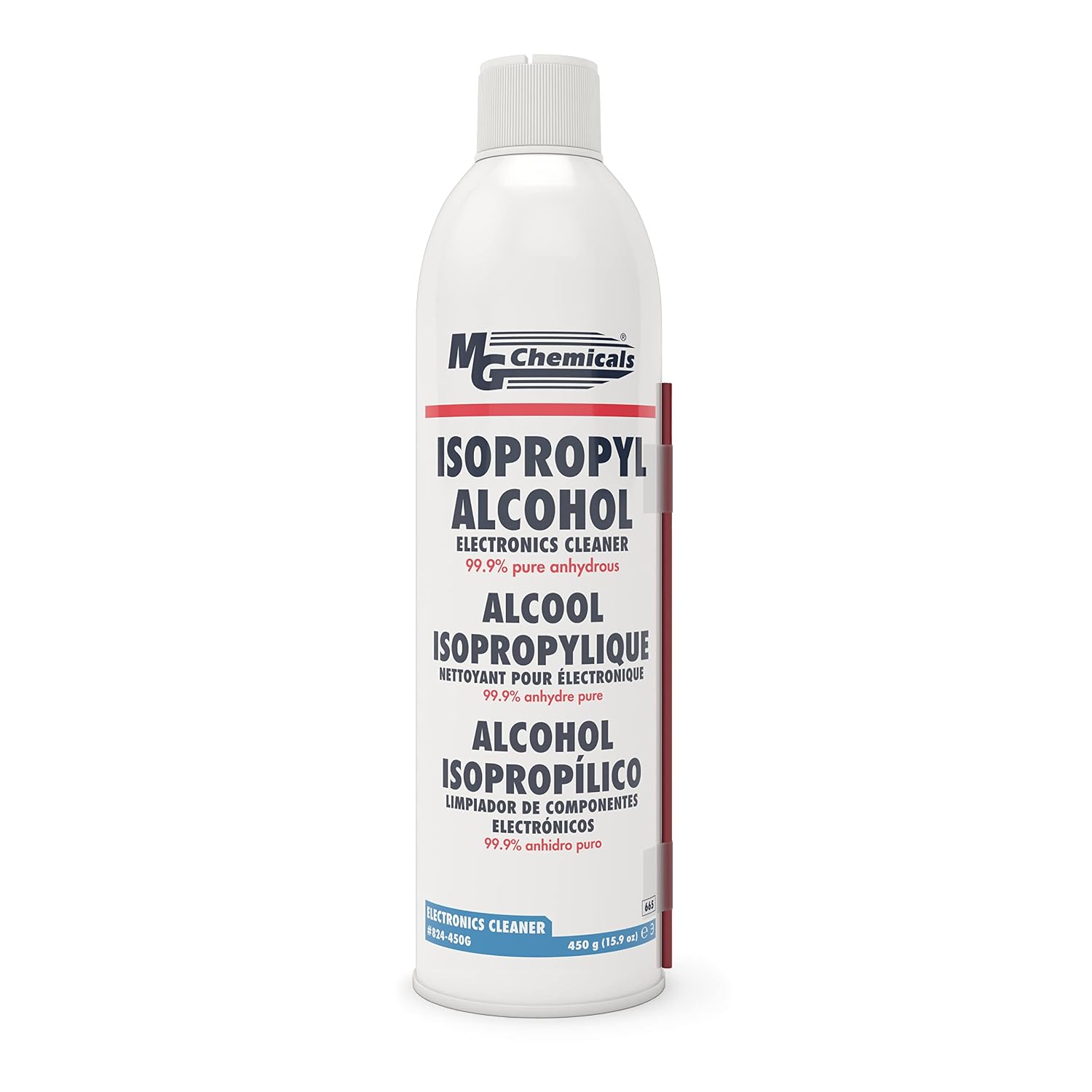 MG Chemicals - 824-450G 824 99.9% Isopropyl Alcohol Electronics Cleaner, 15.9 oz Aerosol Spray, Clear