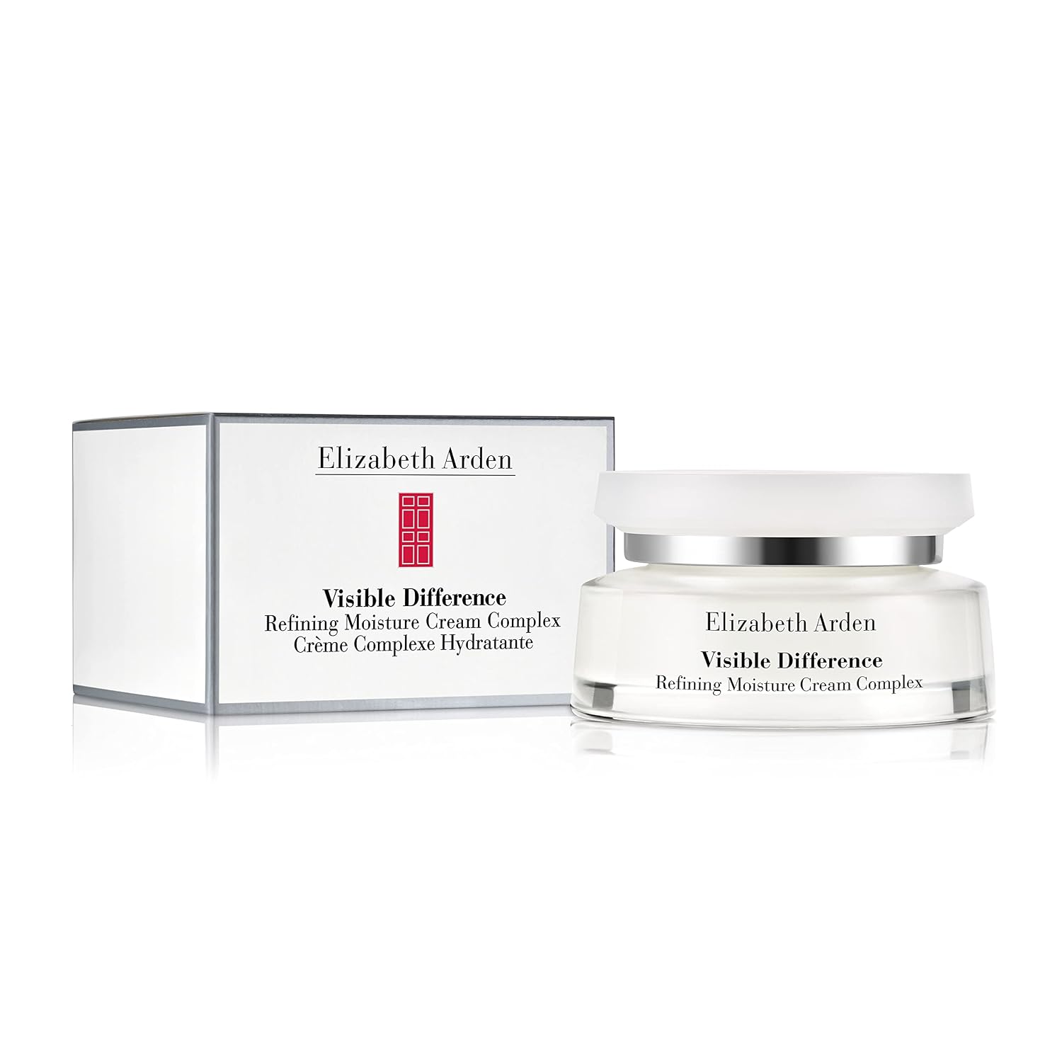 Elizabeth Arden Visible Difference Refining Moisture Cream Complex, Daily Face Moisturizer, Prevents Moisture Loss, Dermatologist and Clinically Tested, 2.5 oz