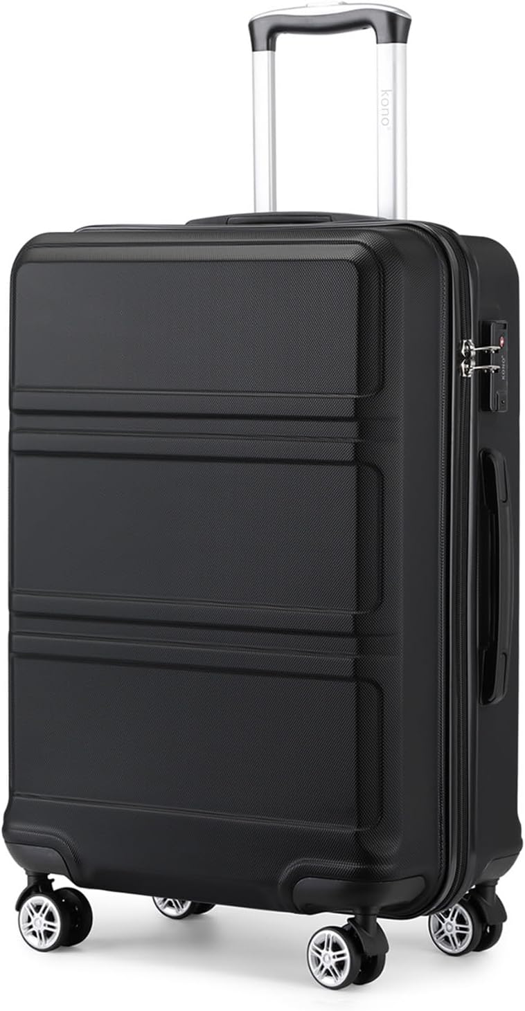 Kono Fashion Hand Luggage Lightweight ABS Hard Shell Trolley Travel Suitcase