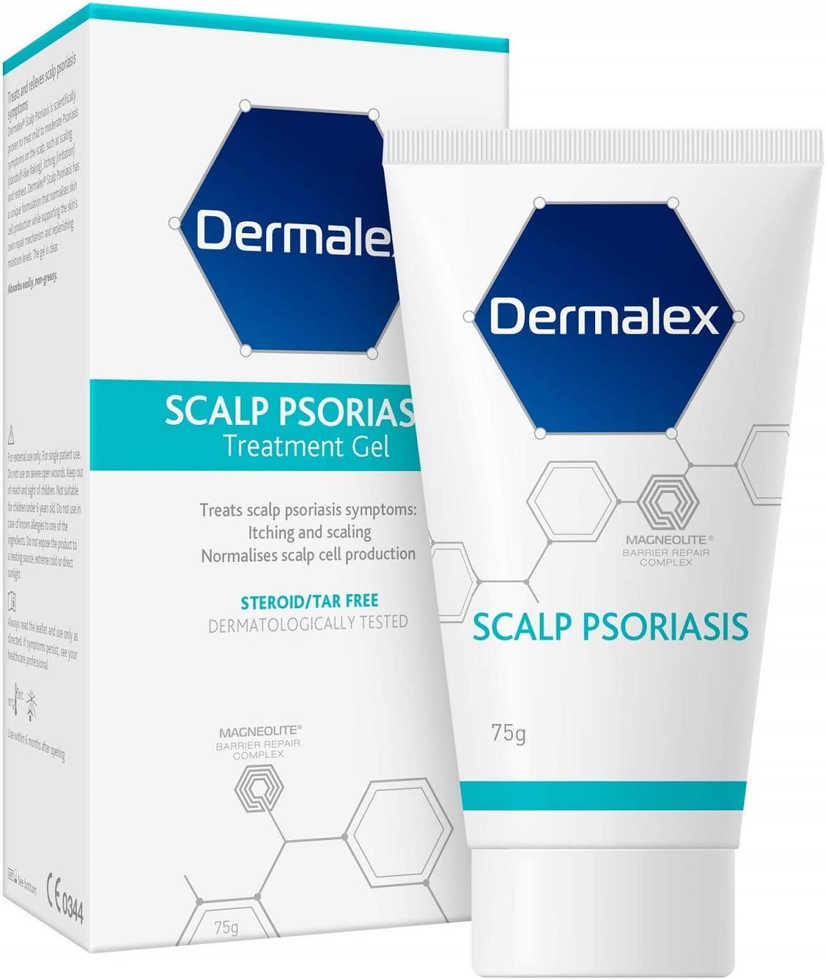 Dermalex Psoriasis Scalp Treatment Gel – Developed by Dermatologists to Treat Scalp Psoriasis Symptoms – 75 g