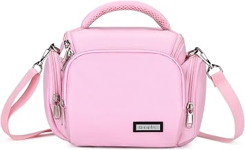 G-raphy Camera Bag DSLR SLR Camera Case Pink Photography Bags with Removable Strap Photography Accessories for Women and Men