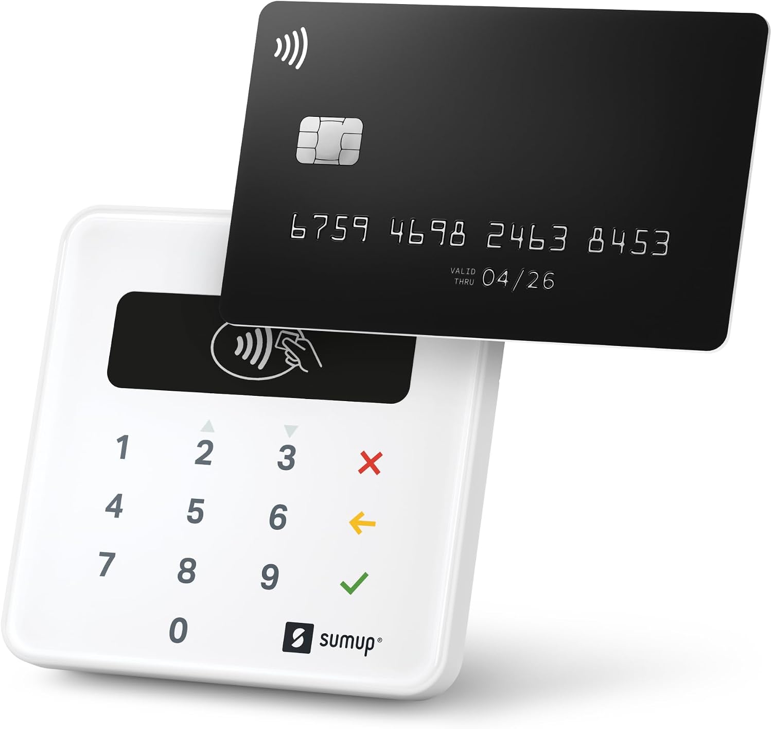 SumUp Plus Card Reader, Bluetooth - NFC RFID Credit Card Reader for Smartphone