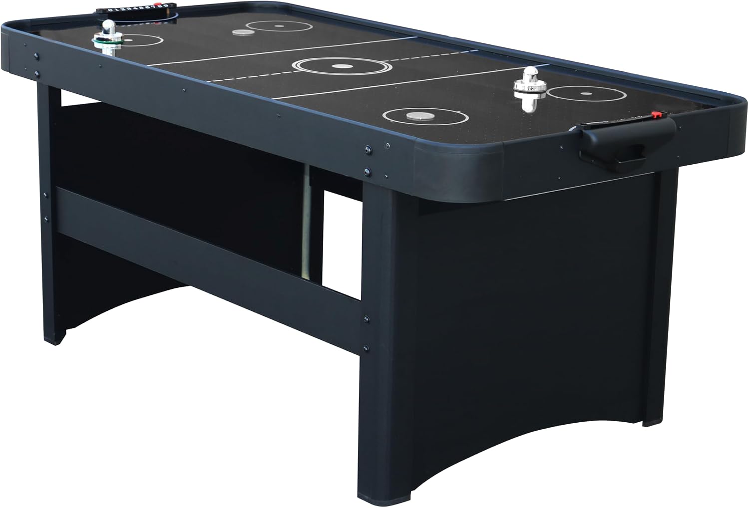 Air League Deep Space 6ft Air Hockey Table - Powerful Mains Fan for Airflow - Accessores Inclueded