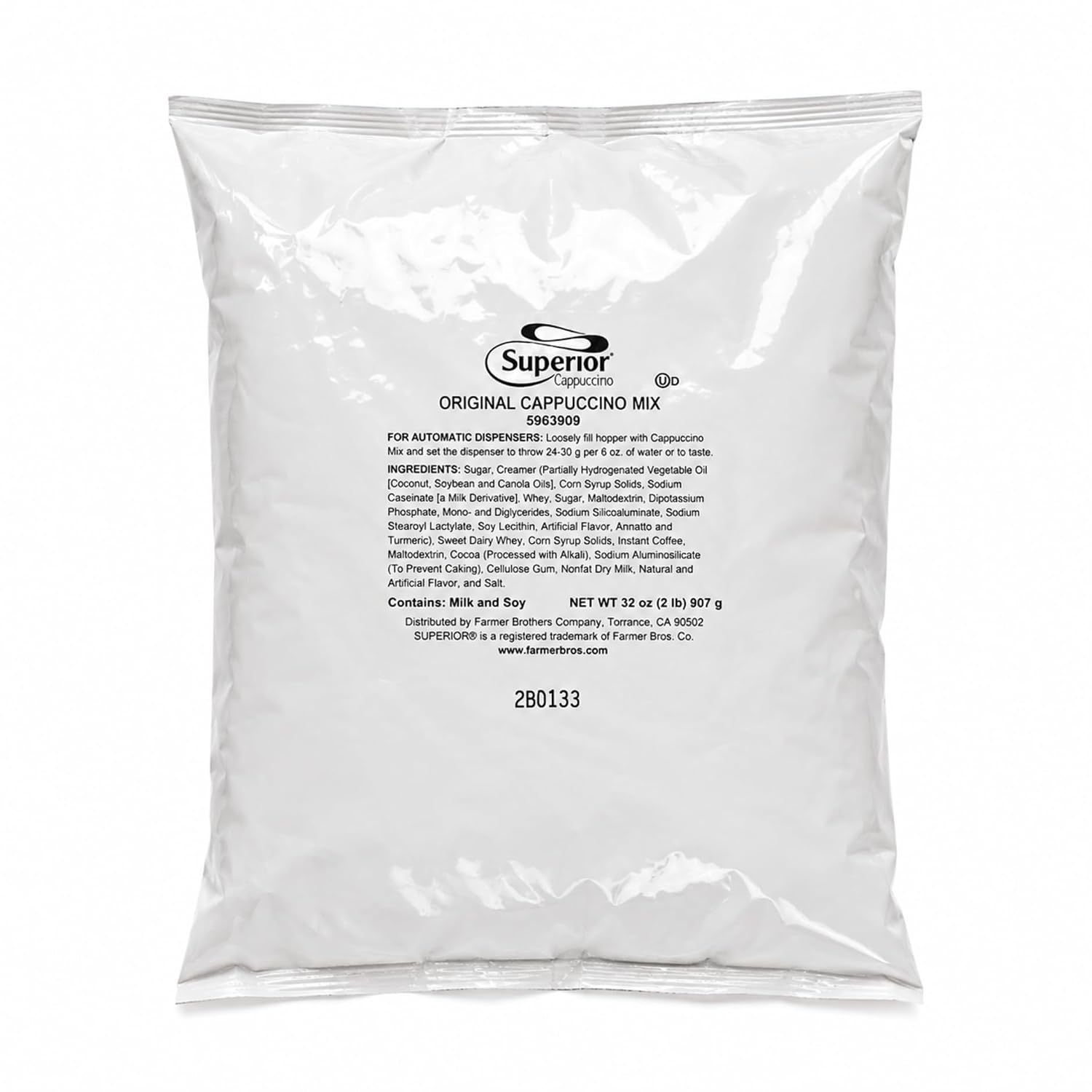Farmer Brothers Powdered Cappuccino Mix,(6 Bags) (Original)